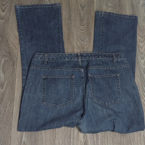 ❤️5/$25 Bobbie Brooks Deep Indigo Flare Jeans - Picture 6 of 7